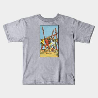 Five of wands tarot card Kids T-Shirt